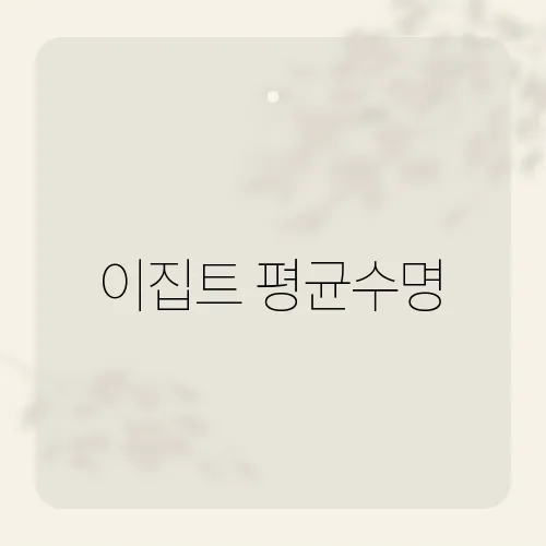 이집트 평균수명, 72세 가능?