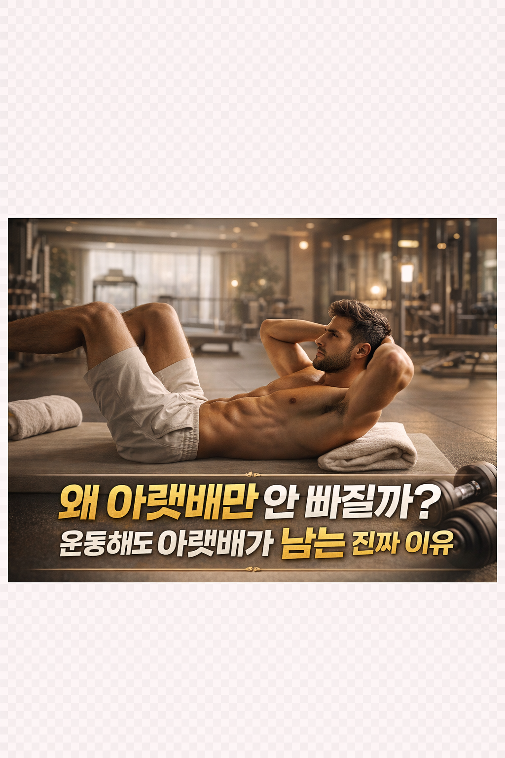왜 아랫배만 안 빠질까? 운동해도 아랫배가 남는 진짜 이유