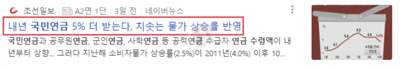 국민연금 물가상승률 상승 시 수령액 증가 관련 뉴스