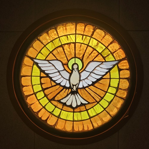 성령 비둘기 유리화
