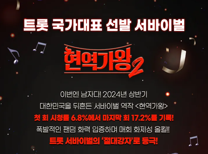 현역가왕2 남자 정보