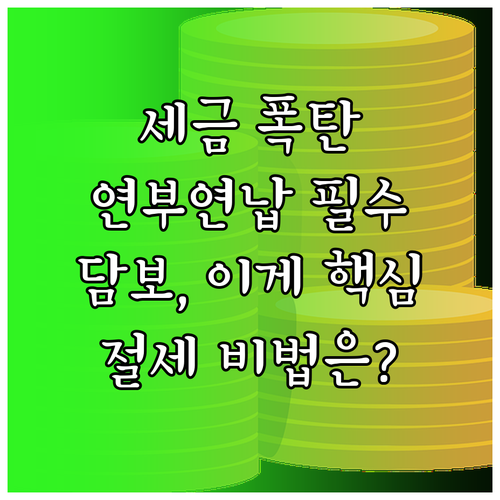 고액 상속 증여세 부담 완화 연부연납..