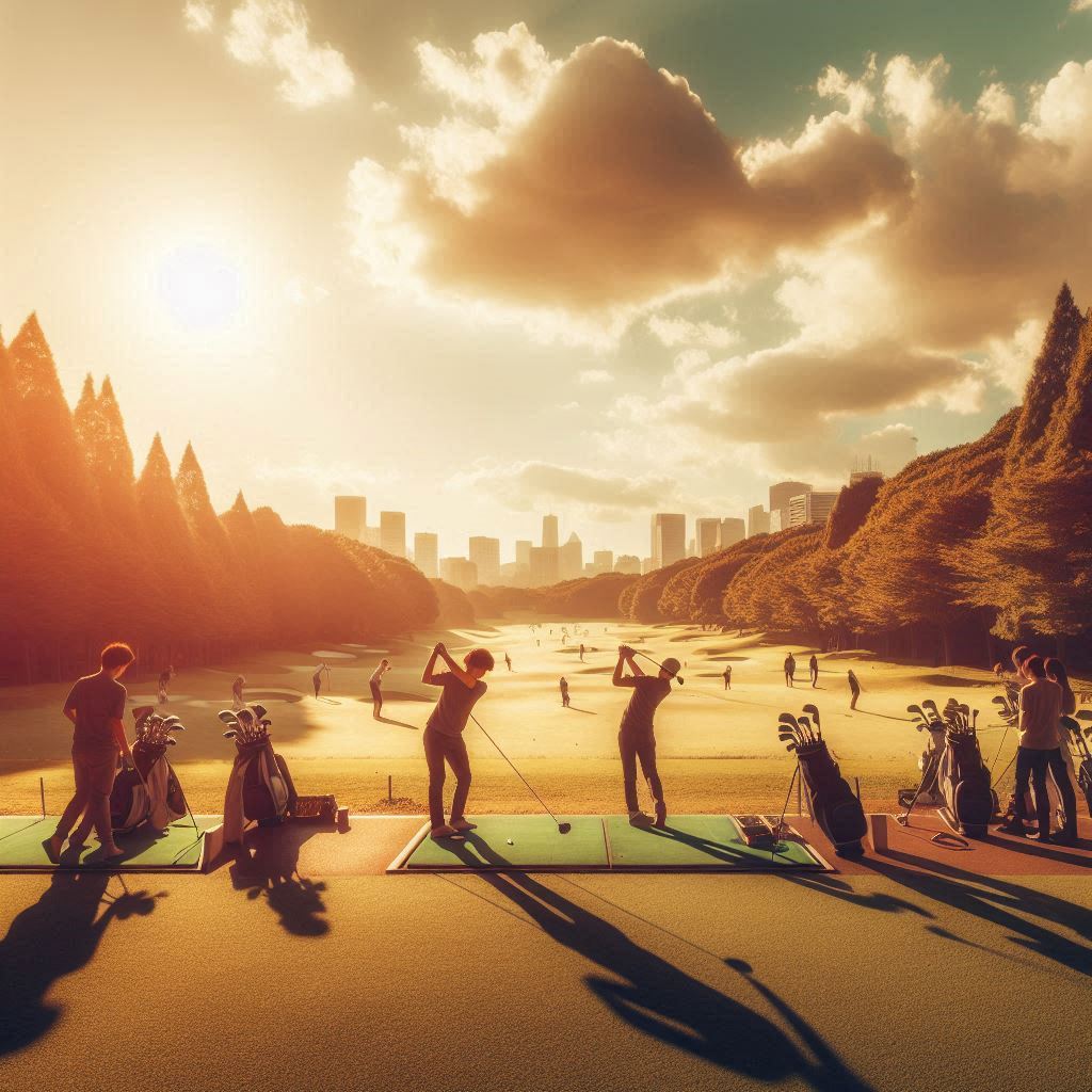 실외골프연습장 배경