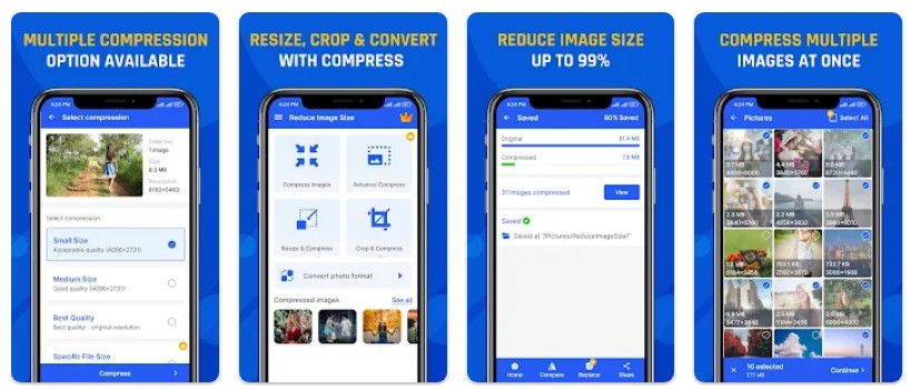 이미지 크기 줄이기앱기능