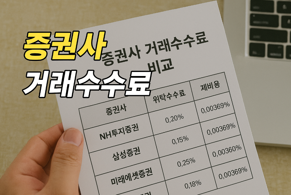 증권사 수수료 0원대 찾는 3가지 비교법
