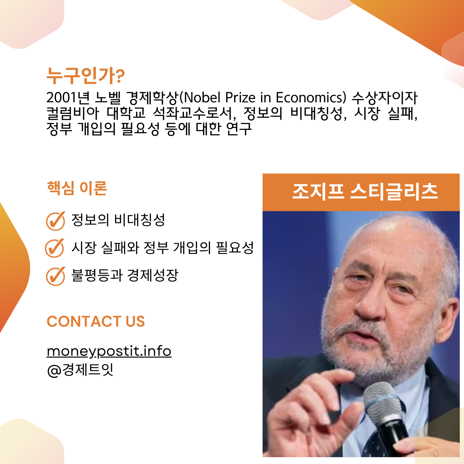 조지프 스티글리츠 설명