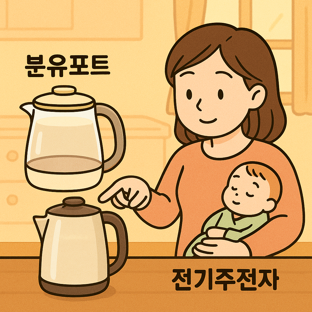 온도 조절되는 분유포트, 전기주전자와 차이 비교