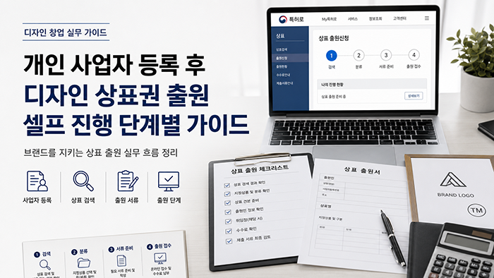 개인 사업자 등록 후 디자인 상표권 출원을 셀프로 진행하는 단계별 가이드