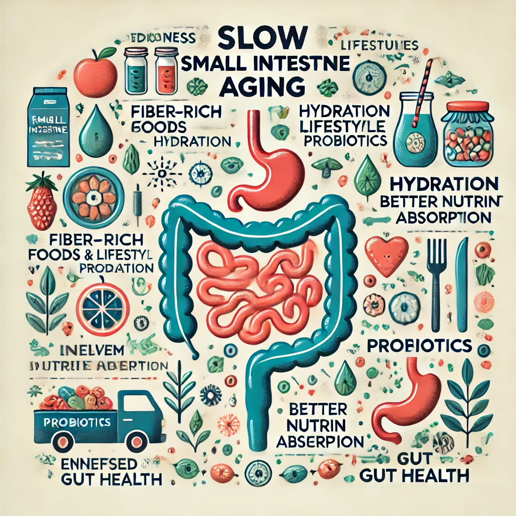 "소장 건강을 유지하고 노화를 늦추는 식습관과 생활 습관"