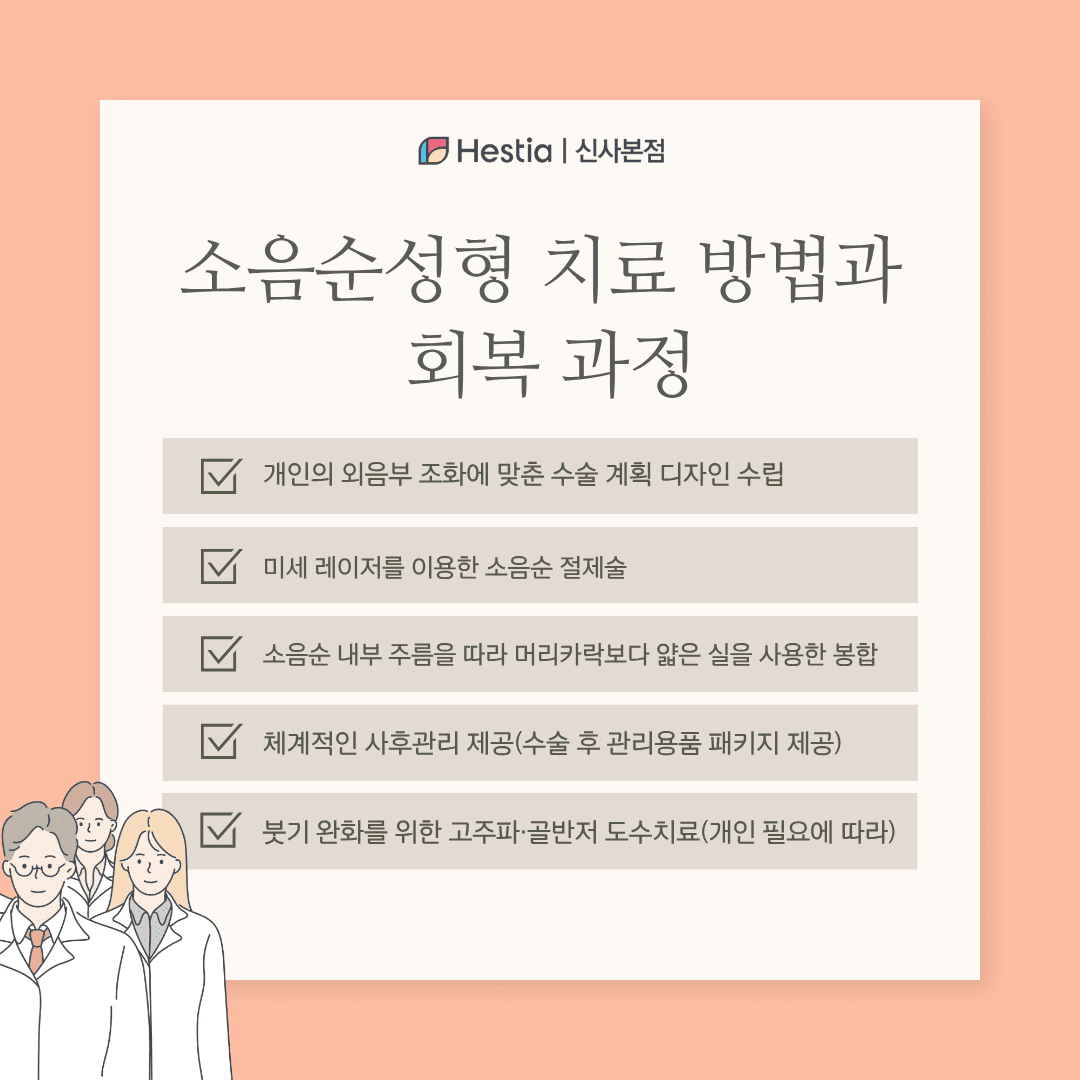 소음순성형 치료 방법과 회복 과정
