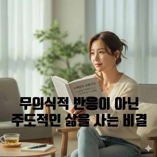 의식적으로 선택하기: 무의식적 반응이 아닌 주도적인 삶을 사는 비결