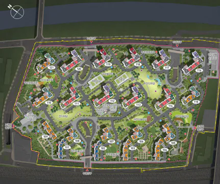 안양역푸르지오더샵 아파트 단지배치도 동간거리