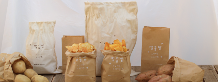 별똥밭 수제 고구마칩과 꿀고구마 포장 패키지, 생방송투데이 택배 주문 가능 건강 간식 세트
