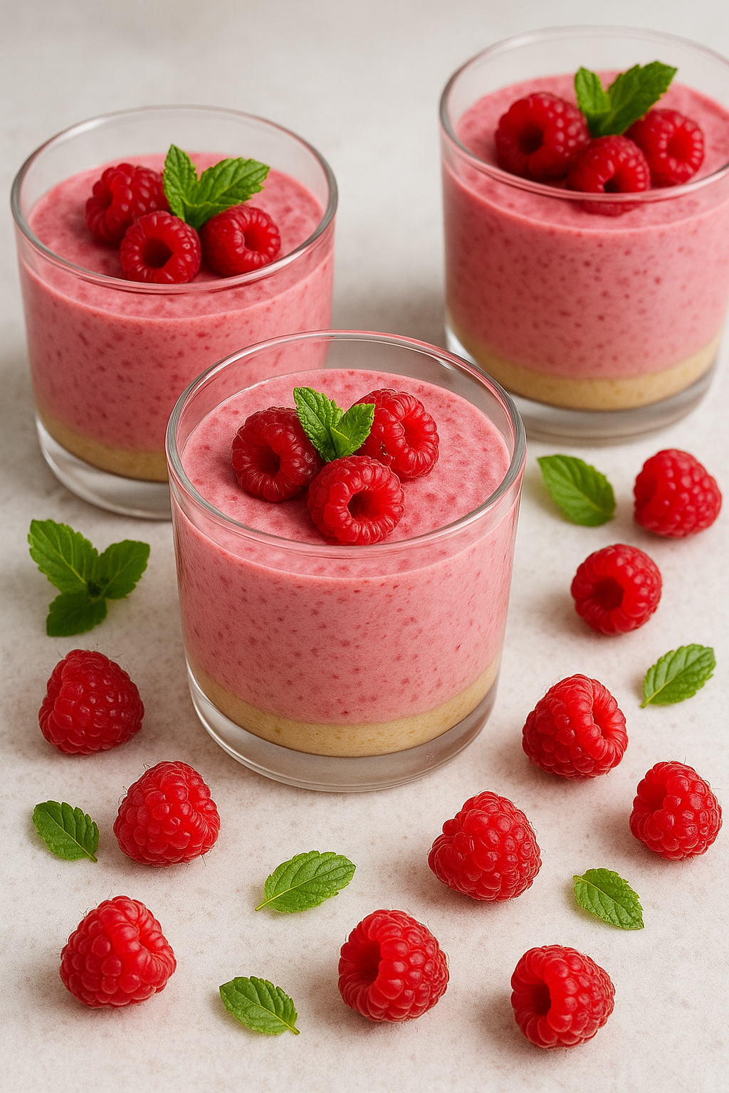 비건 라즈베리 무스