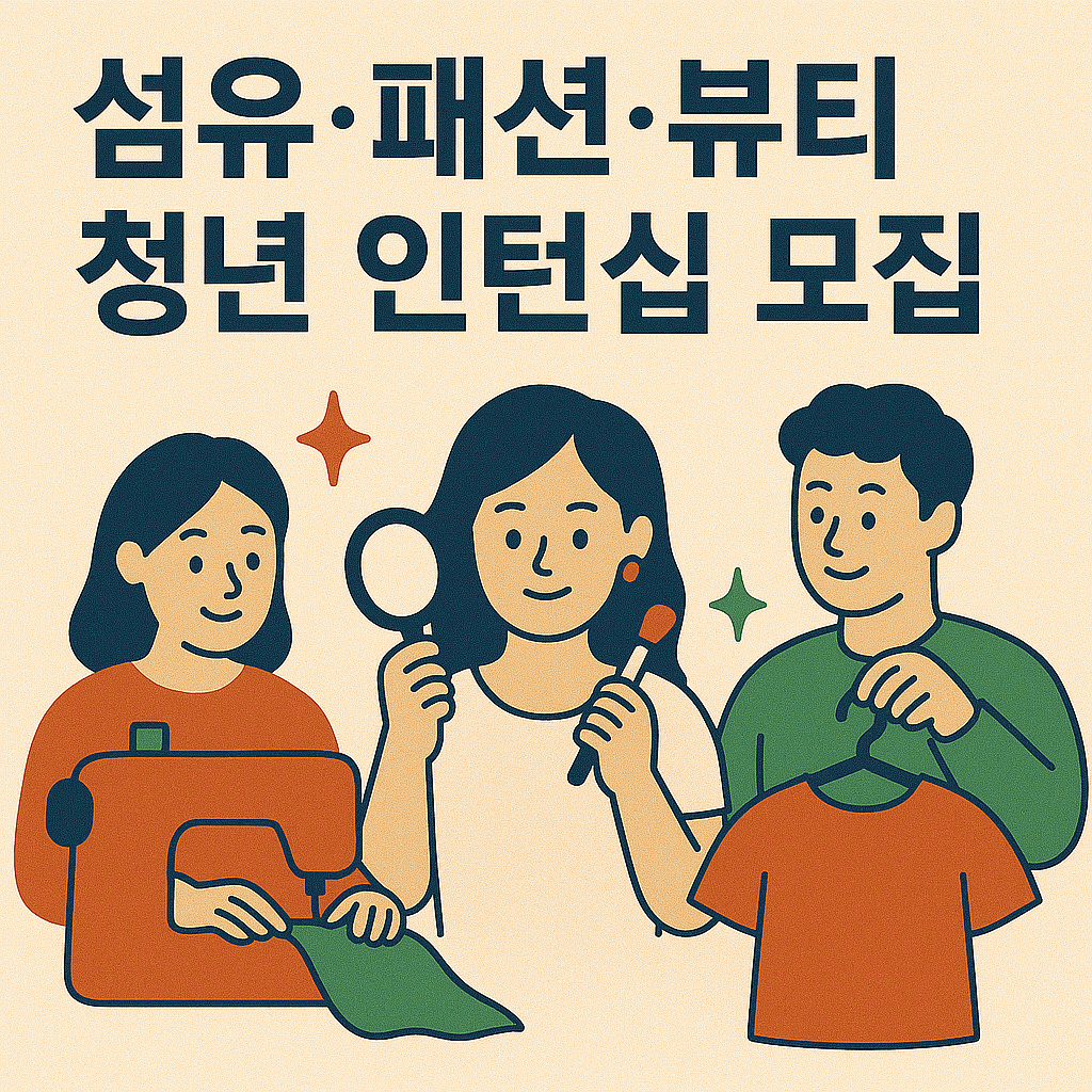 섬유,패션,뷰티 청년 인턴십 모집 이미지