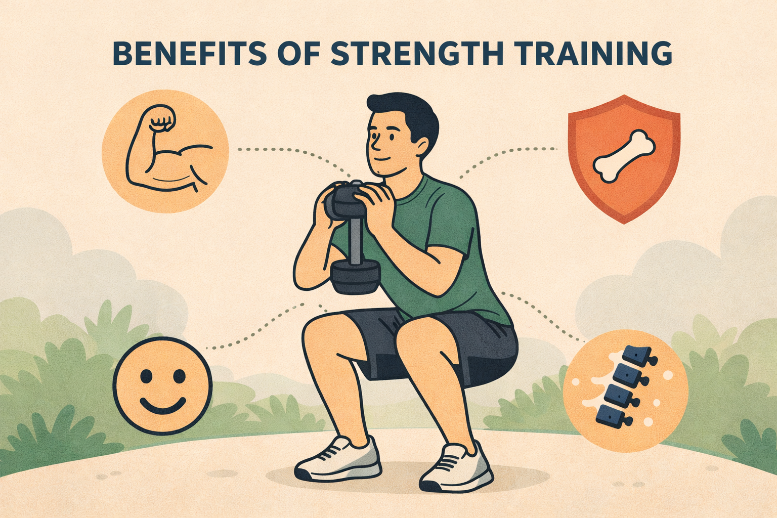 근력 운동의 이점을 설명하는 사진