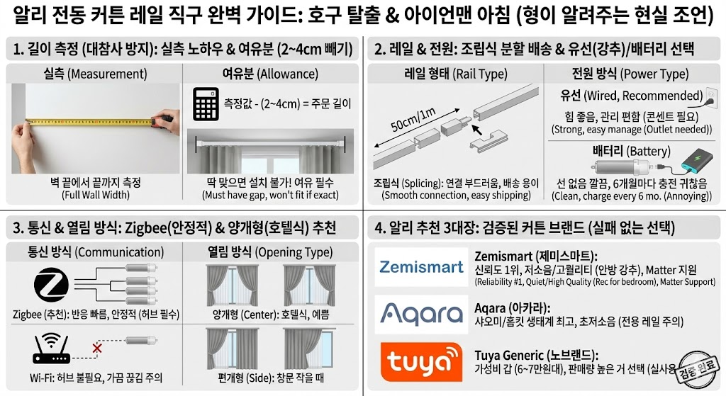 알리 전동커텐 설치