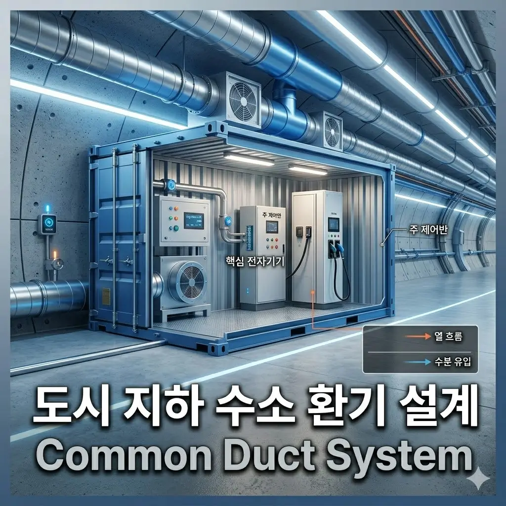 도시 지하 공동구 공사에서 수소 환기 설계 기준이 강화되는 조건