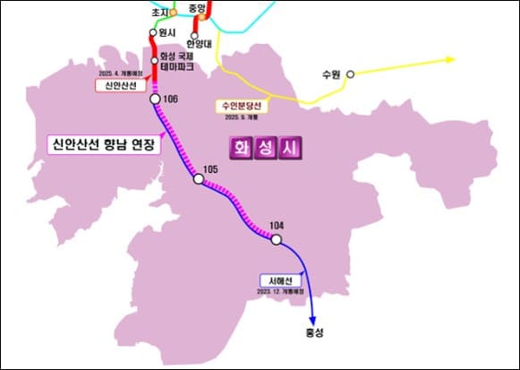 신안산선 향남 연장