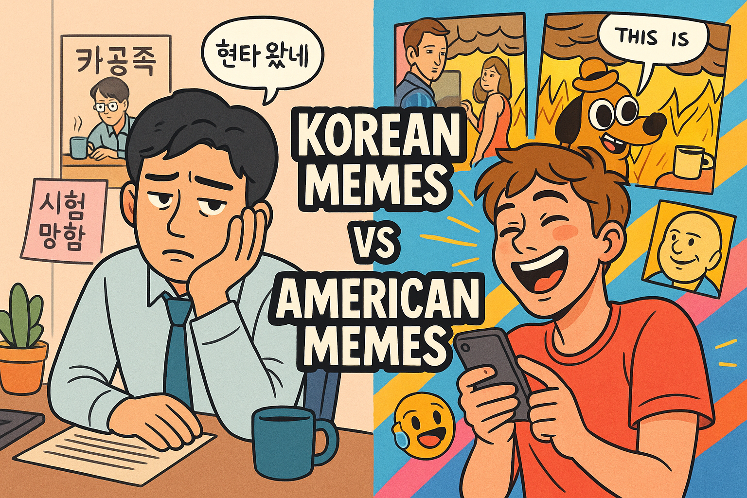 한국과 미국 밈 차이 (문화, 유머, 표현방식)