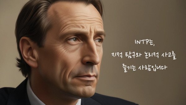 INTP는 지적 탐구와 논리적 사고를 즐기는 사람입니다에 관한 사진