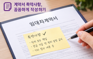 전세 계약서 작성 전 확인할 것(전세 계약시 유의사항), 계약하기 전에 꼭 체크해야 하는 항목