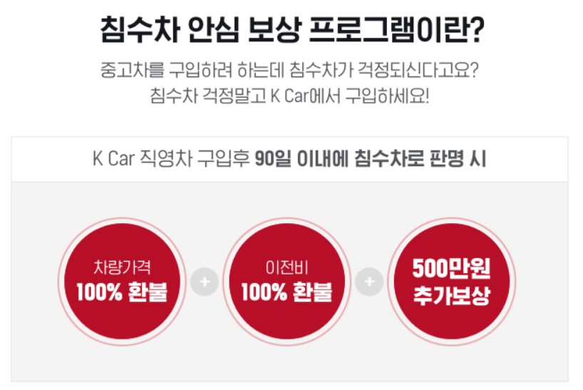 K카 침수차 안심보상프로그램