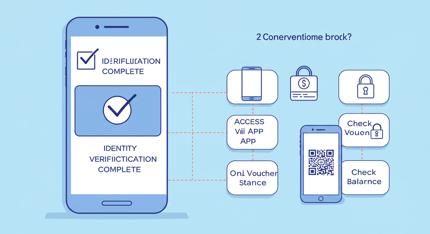 온라인 소비쿠폰 결제 시 체크해야 할 조건을 정리한 일러스트