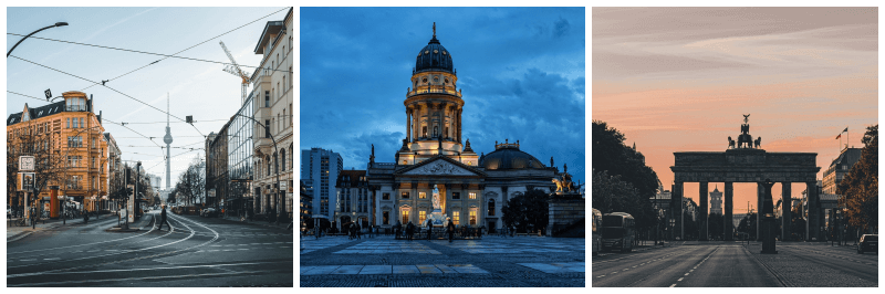 베를린 풍경 사진 3개