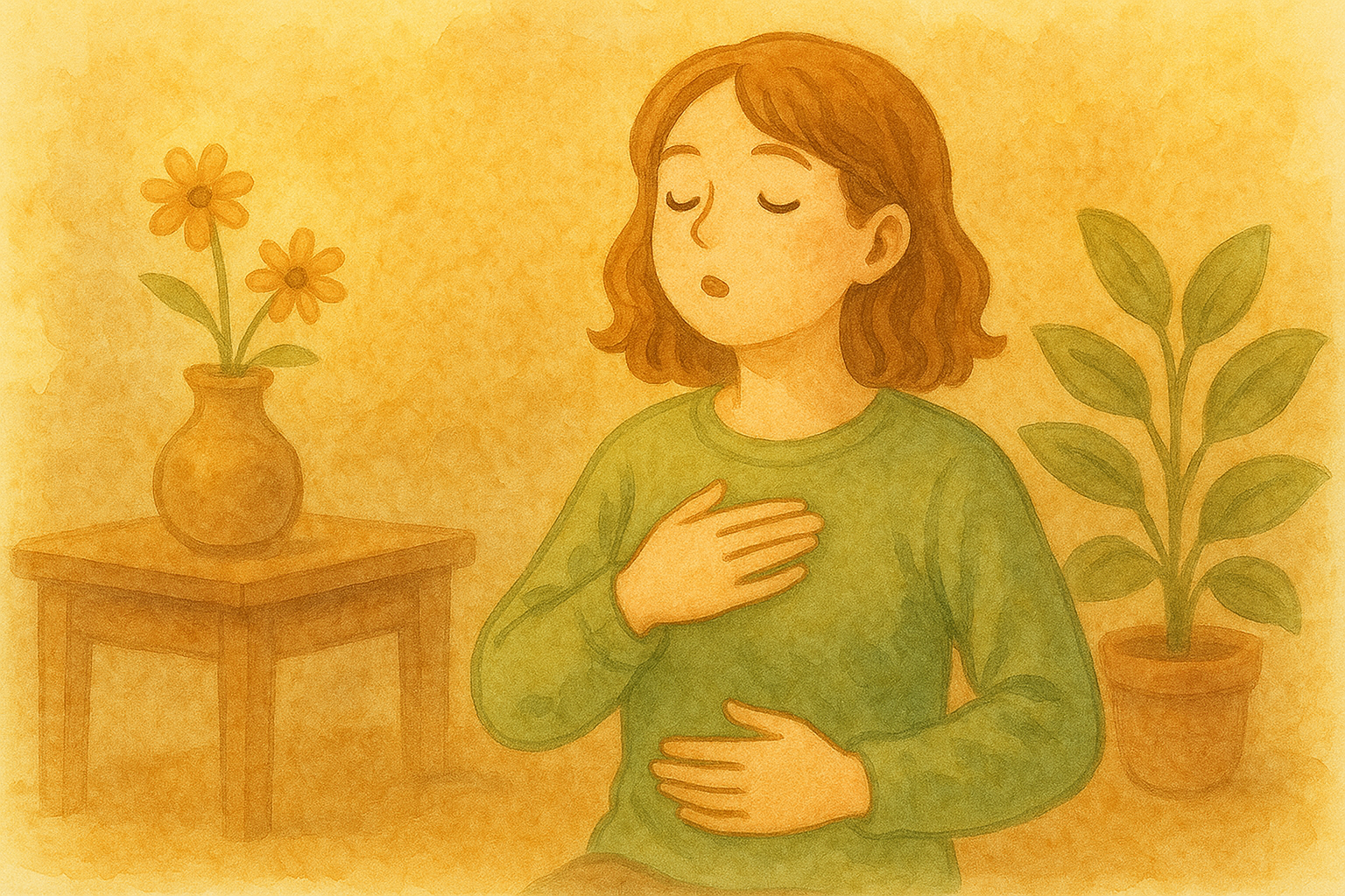 편안한 숨쉬기 시간