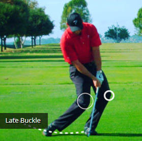 골프 Late Buckle 동작