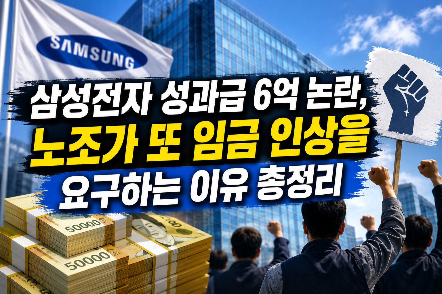 삼성전자 성과급 6억 논란, 노조가 또 임금 인상을 요구하는 이유 총정리 관련 사진