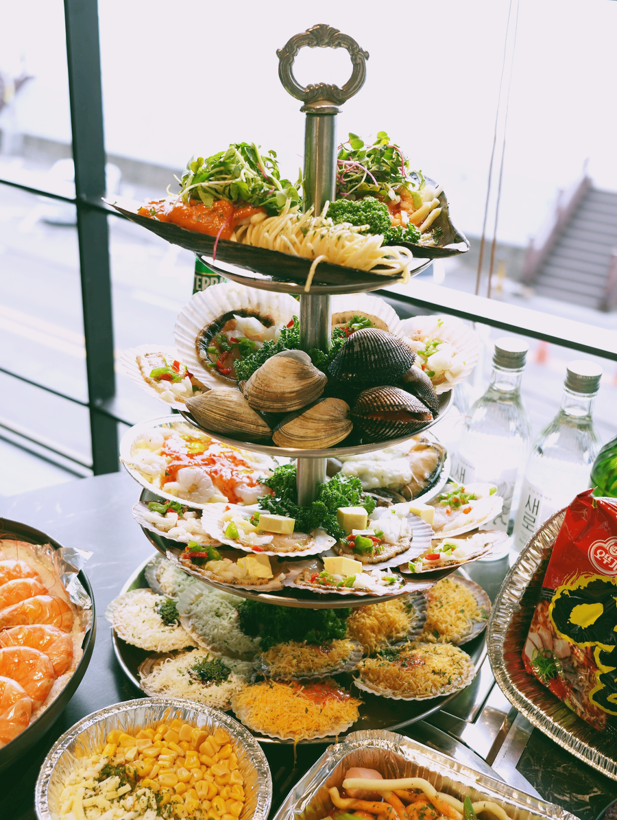 오이도 바다뷰 조개구이 맛집