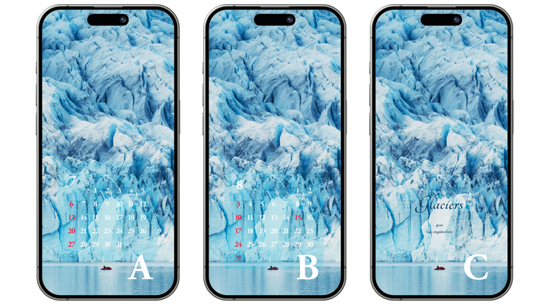 10 아이슬란드 빙하 ABC - 2025년7월 아이폰배경화면