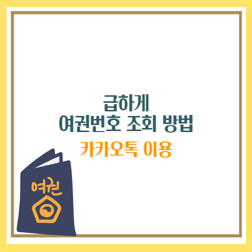 여권번호 조회