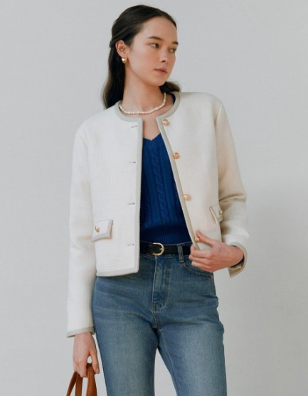 로라로라 트위드 자켓