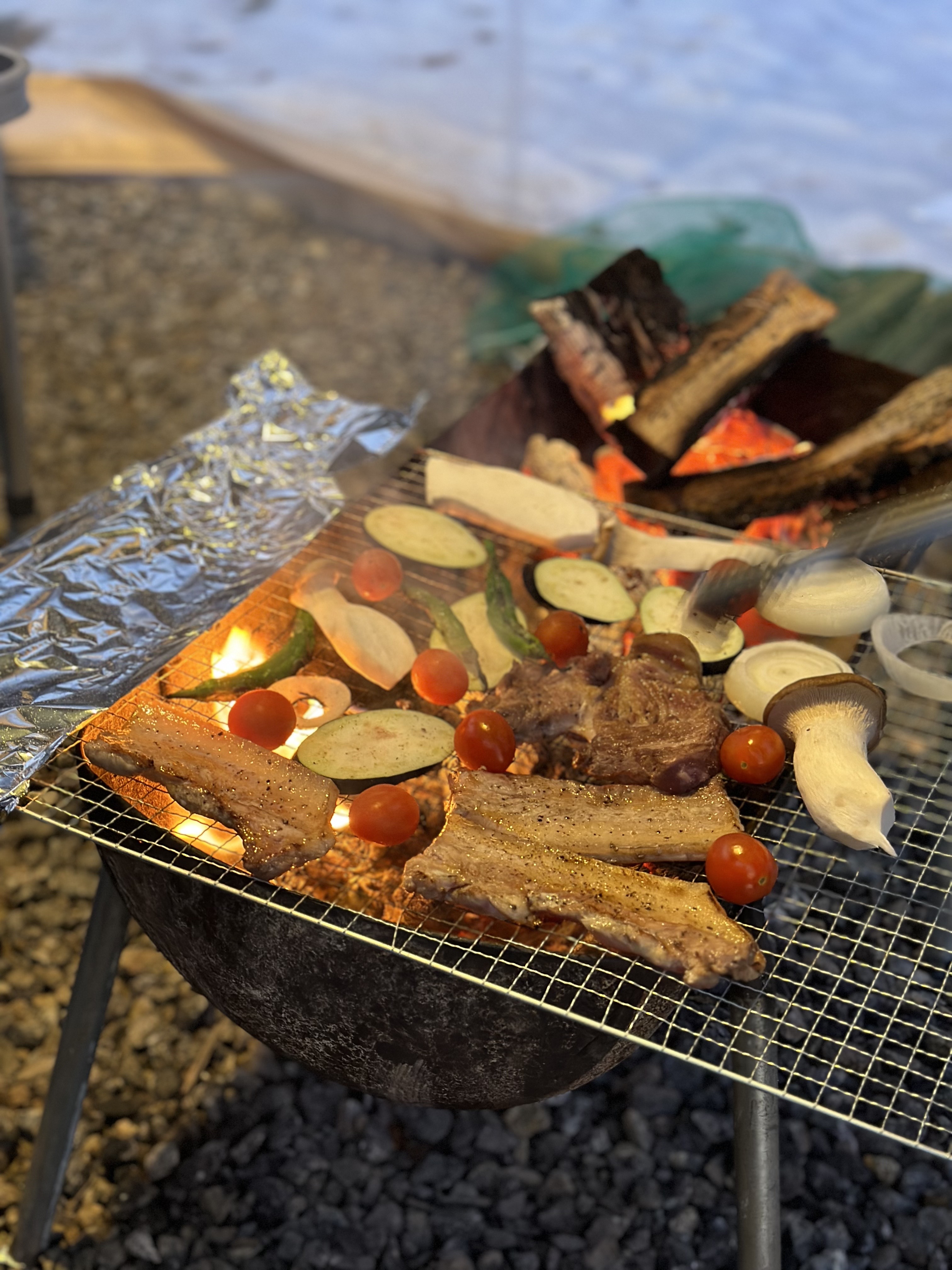 캠핑 바베큐 장보기