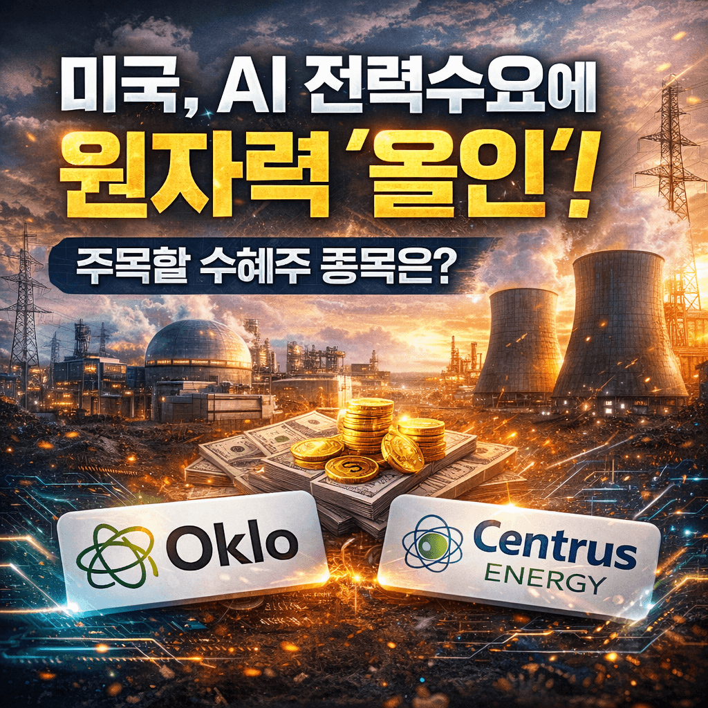 미국이 AI 전쟁에 원자력 관련 이미지