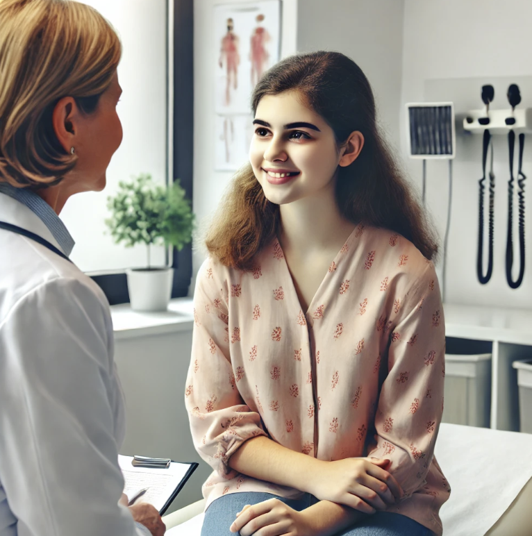 산부인과 진료를 받는 여성