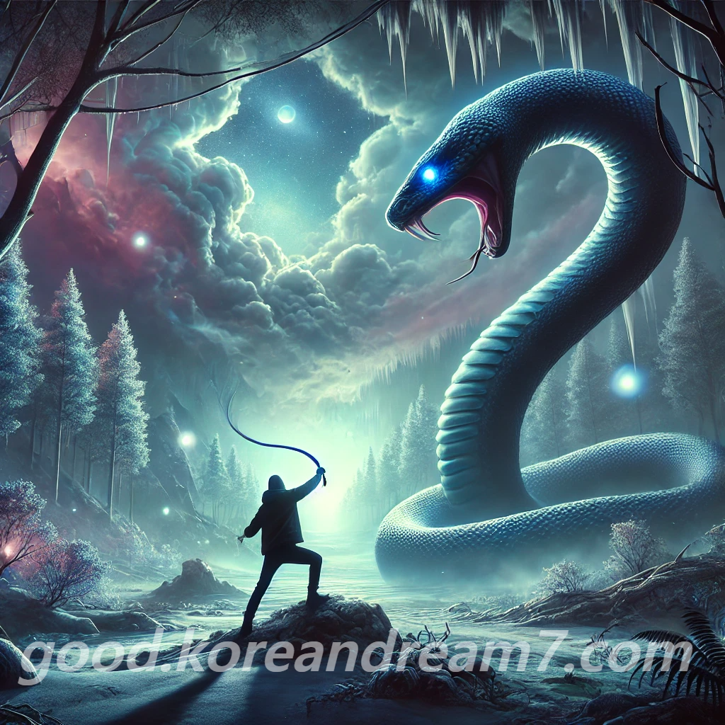 큰구렁이잡는꿈