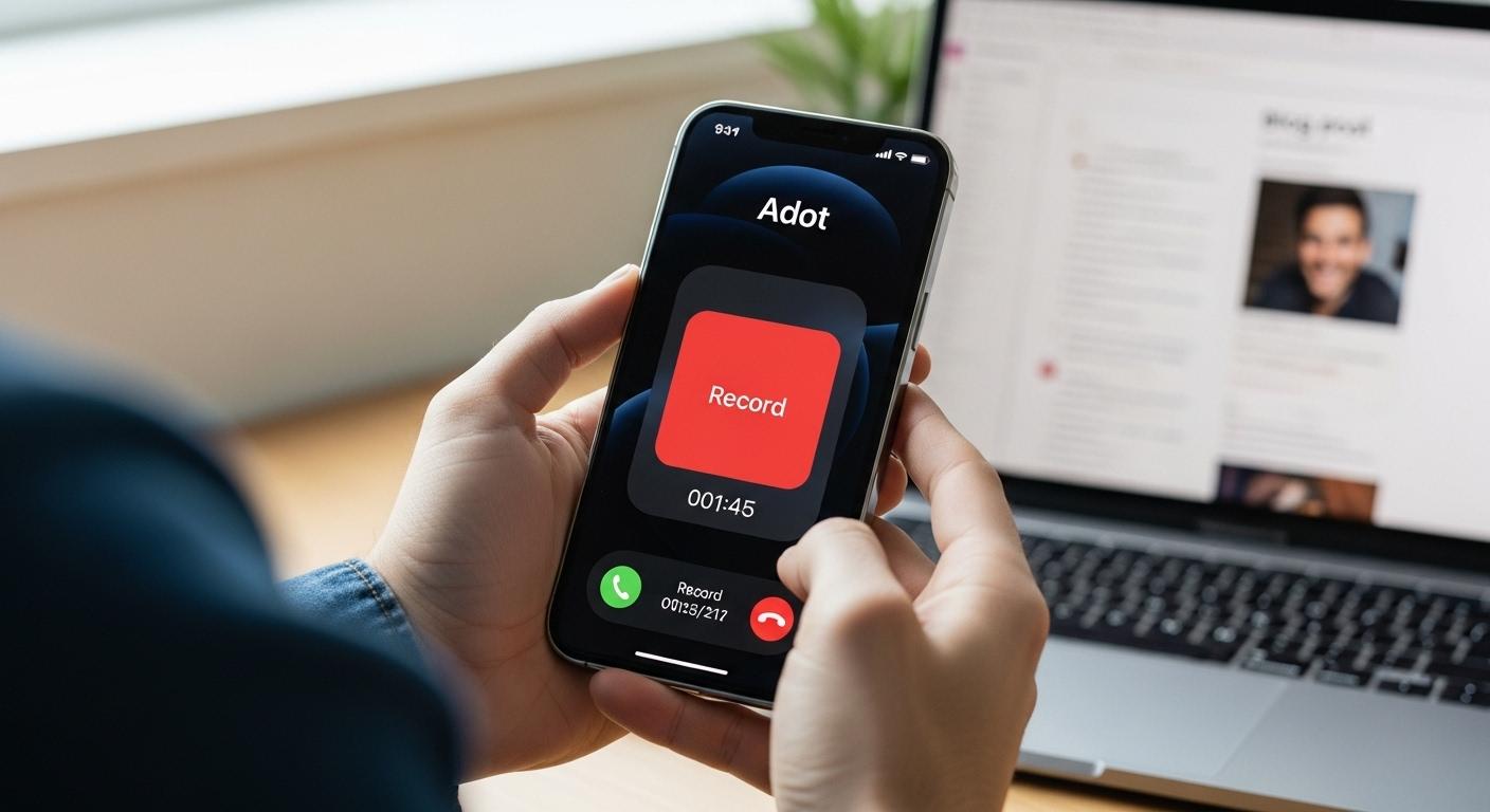 에이닷 아이폰 통화 녹음 방법