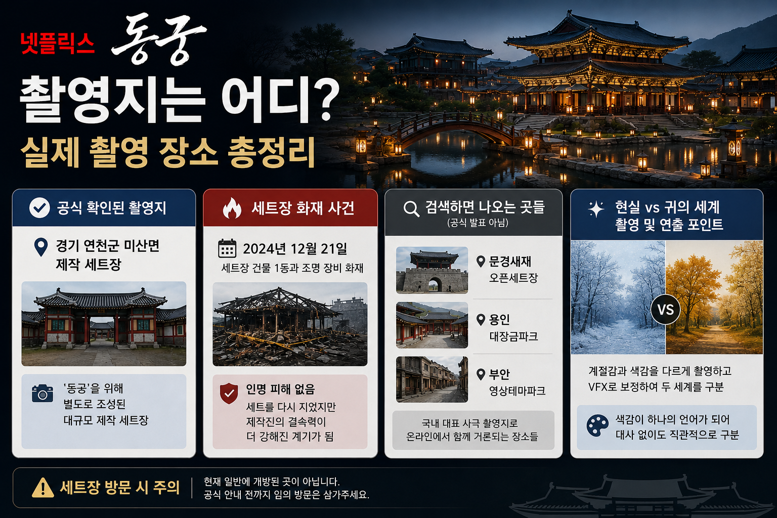 동궁 촬영지는 어디? 실제 촬영 장소와 세트장 총정리