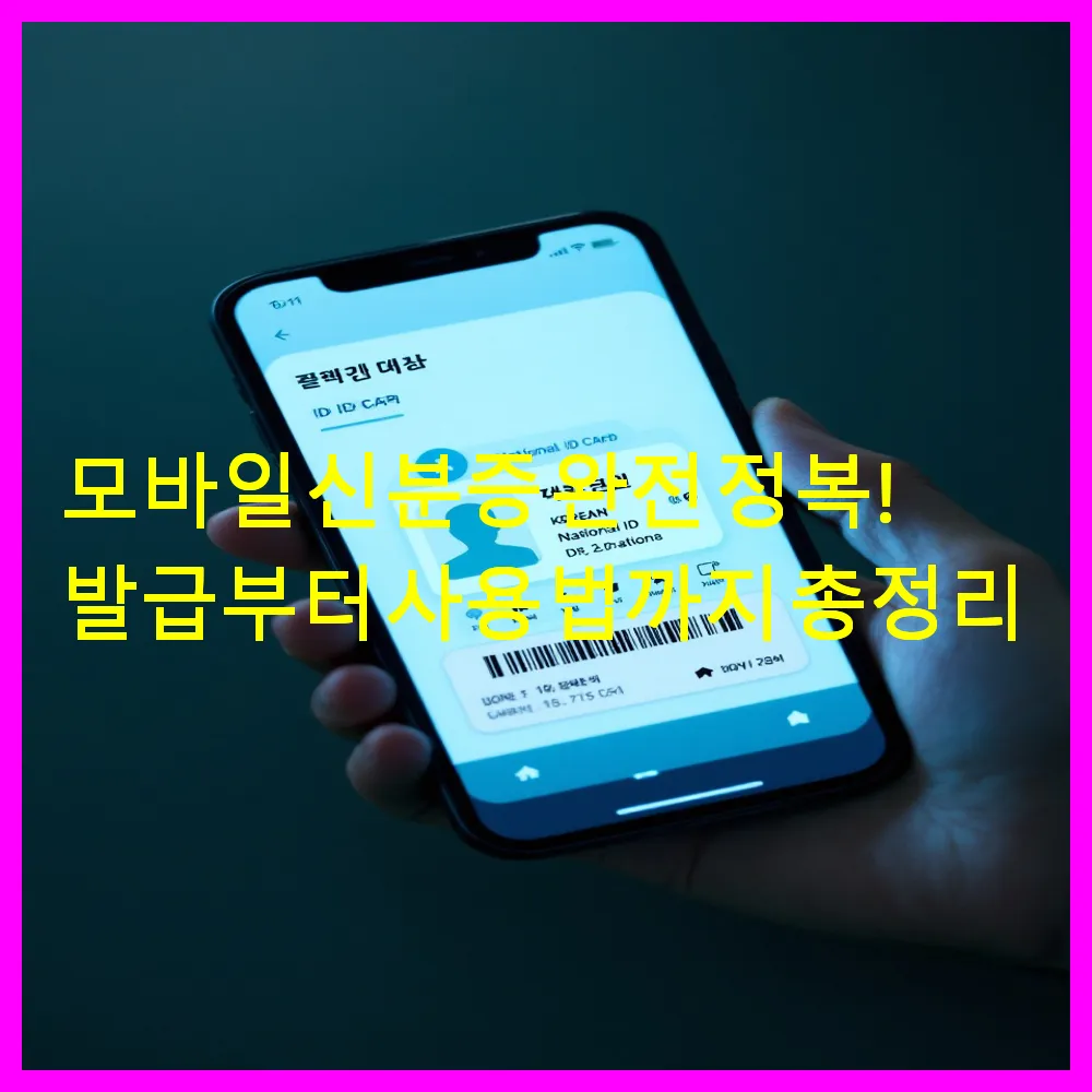 모바일 신분증 완전 정복!
