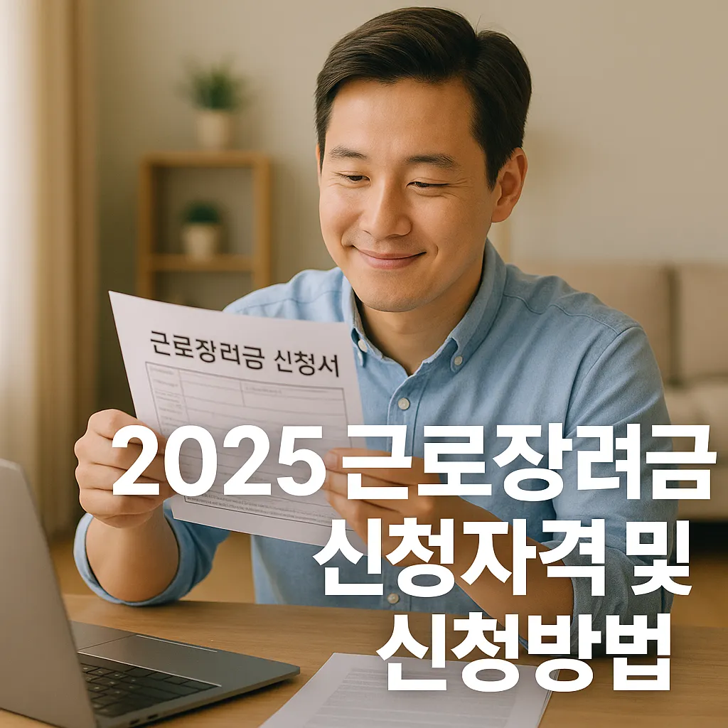 2025 근로장려금 신청자격 및 신청방법