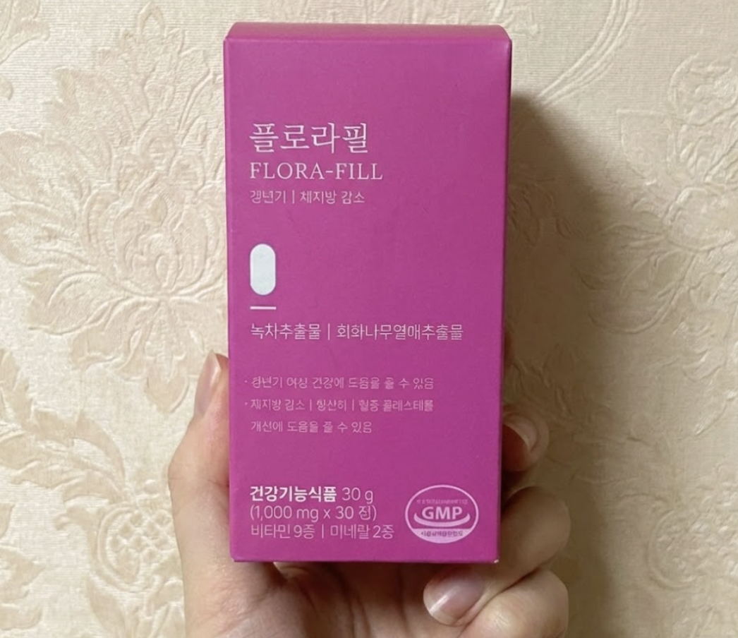 상자에 적힌 플로라필 효능