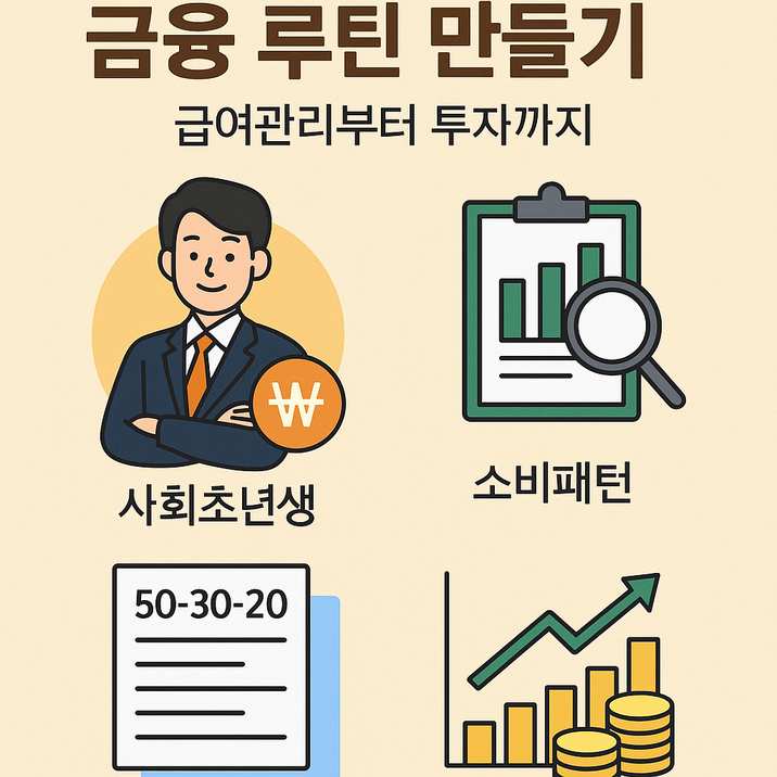 사회초년생을 위한 금융 루틴 만들기