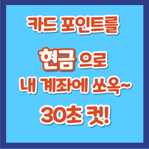 카드포인트 현금화 서비스
