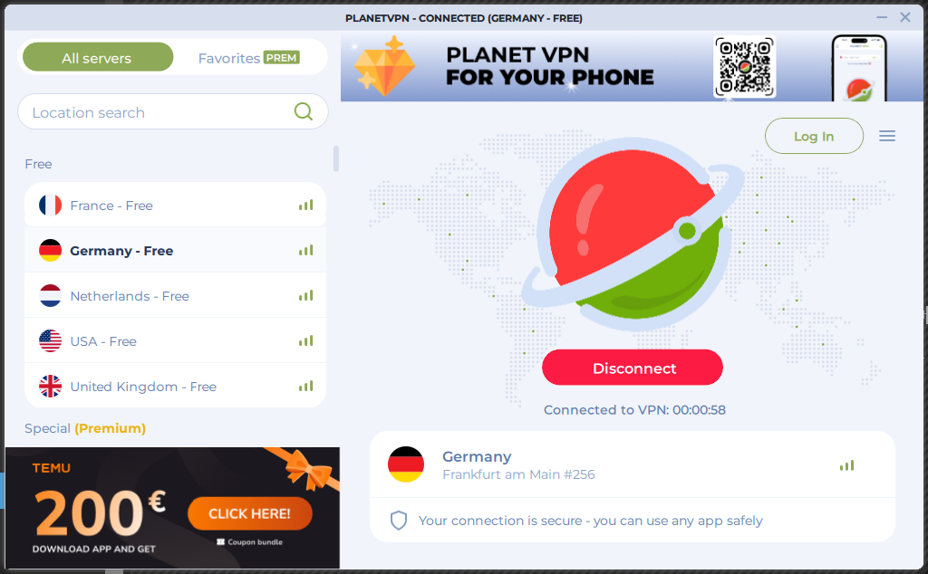 Free VPN Planet 다운로드