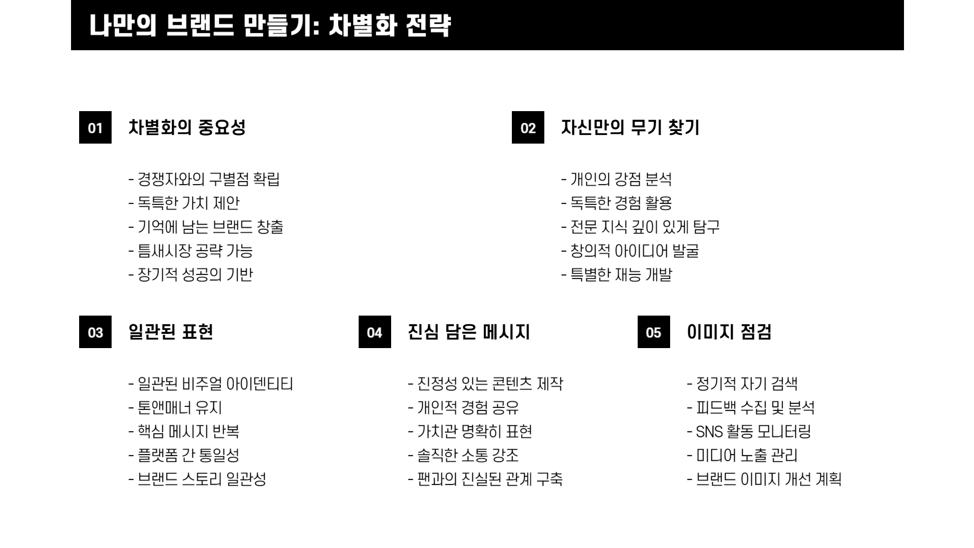 퍼스널 브랜딩으로 성공한 사람들의 전략