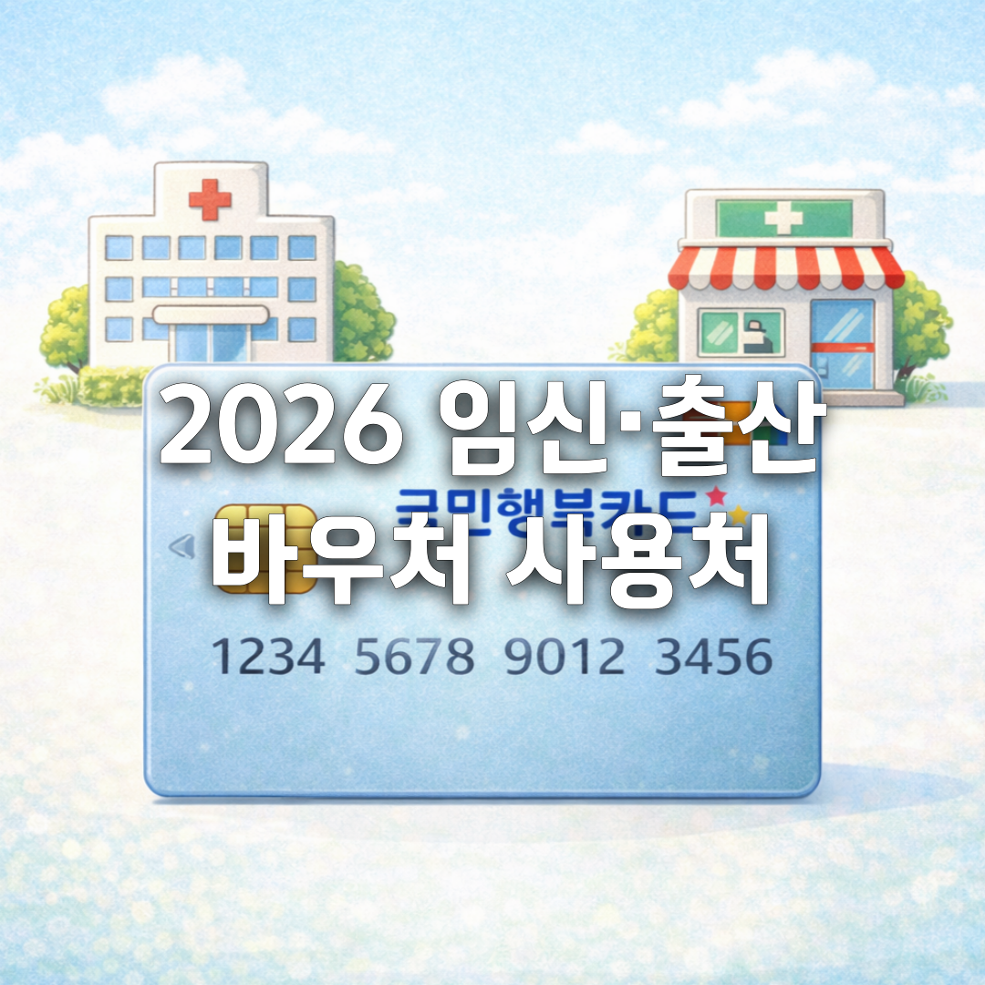 임신·출산 바우처, 어디까지 쓸 수 있을까 병원·약국·검사 총정리💰